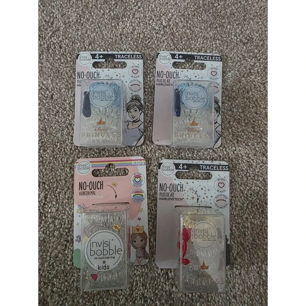 NEW Lot of 4 Packs Invisibobble‎ Disney and Sparkle Princess 20PCS-Free Shipping